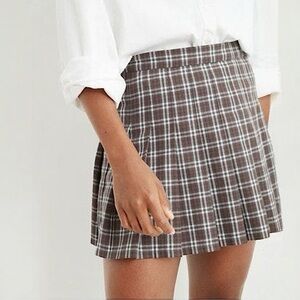 NWT aerie plaid pleated skirt
